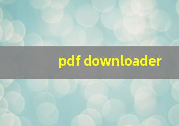 pdf downloader